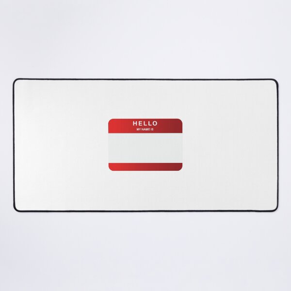 Item preview, Hello My Name Is sticker Red designed and sold by DeliveryGeorge.