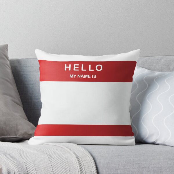 Item preview, Hello My Name Is sticker Red designed and sold by DeliveryGeorge.