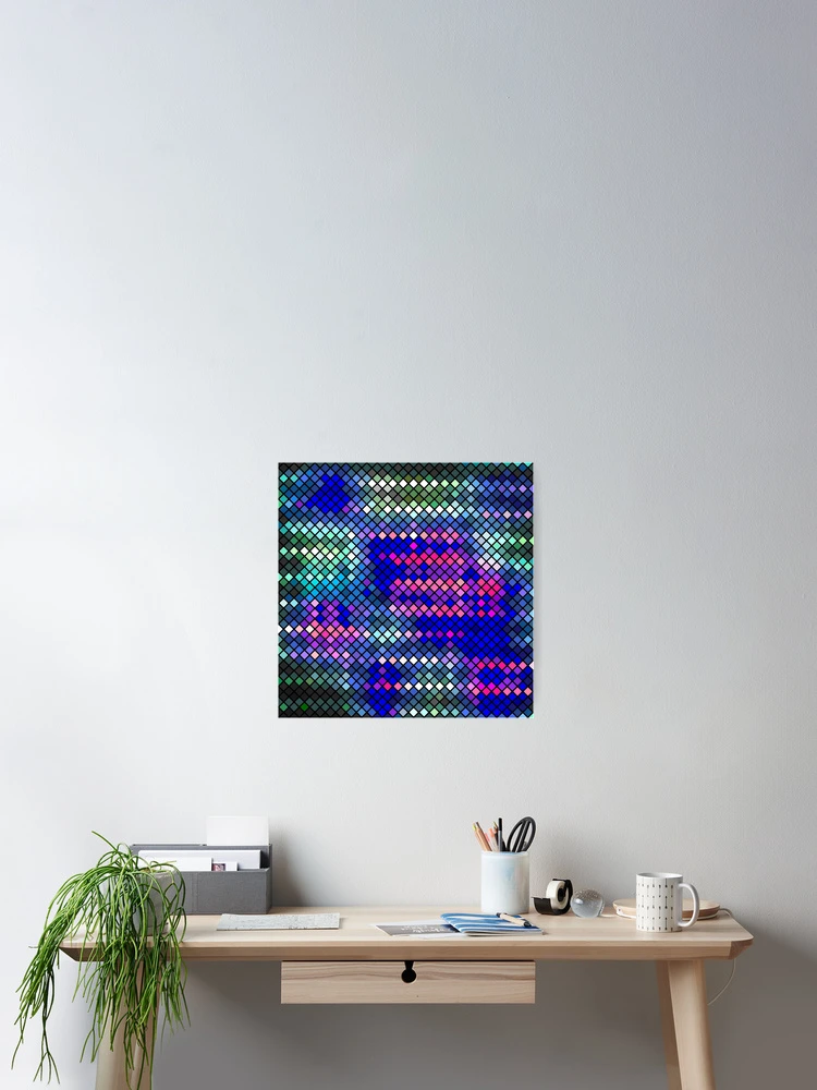 Thumbnail 2 of 3, Poster, Square Scale Colorful Pattern designed and sold by risingrocket.
