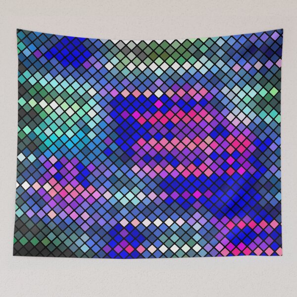 Item preview, Square Scale Colorful Pattern designed and sold by risingrocket.