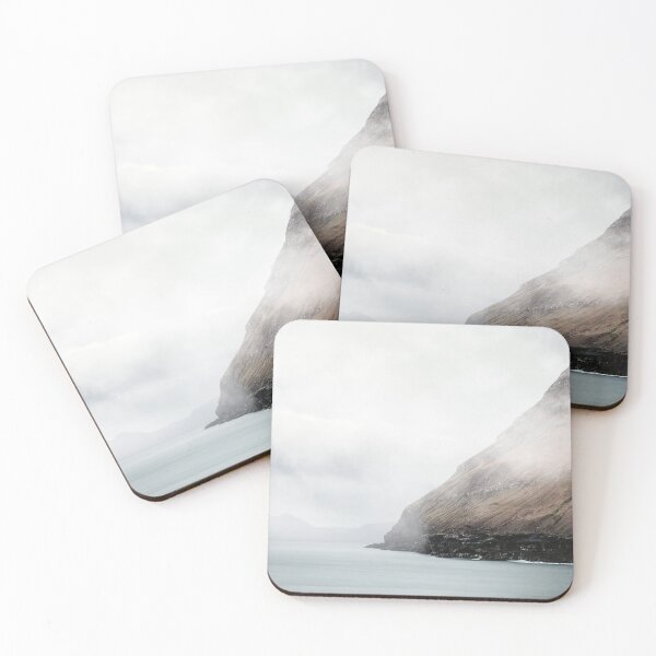 Item preview, Raising Fog Mountainside Faroe Island | Landscape Photograph designed and sold by PhotosByVille.
