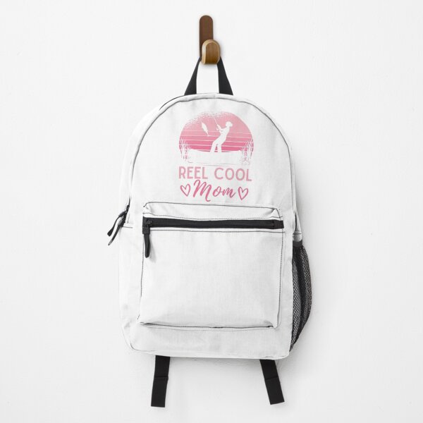 Item preview, Mama Fishing Mom Fishing Pole Pink Hearts designed and sold by DadJokeDescript.