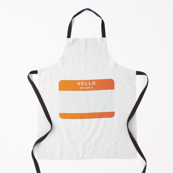 Item preview, Hello My Name Is Sticker Orange designed and sold by DeliveryGeorge.