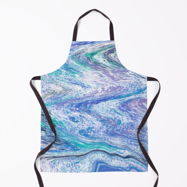 Item preview, Lilac, aqua and blue ocean waves abstract pattern designed and sold by Diane Hunter Art.