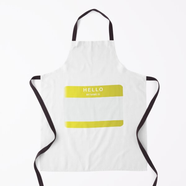 Item preview, Hello My Name Is Sticker Yellow designed and sold by DeliveryGeorge.