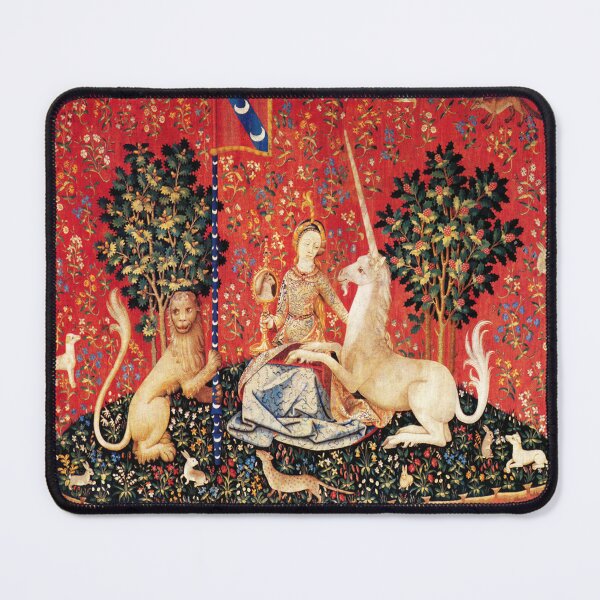 Item preview, LADY AND UNICORN ,SIGHT Red Green Fantasy Flowers,Animals designed and sold by BulganLumini.