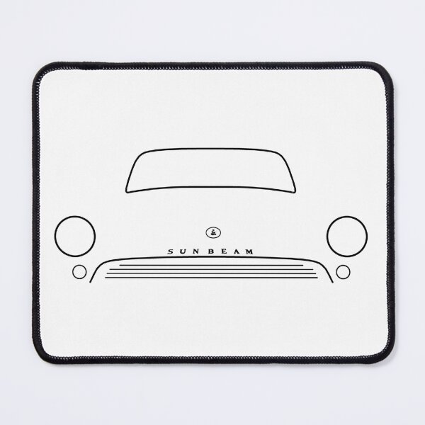 Item preview, Sunbeam Alpine Series I II III classic 1960s British car black minimal outline graphic designed and sold by soitwouldseem.