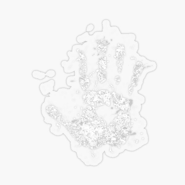 White Hand of Saruman Transparent Sticker