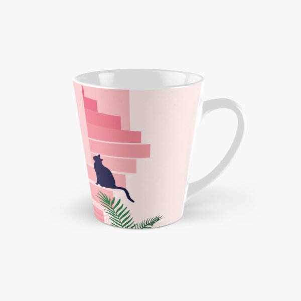 Item preview, Two Cats Meeting On Pink Stairs designed and sold by zykydesigns.