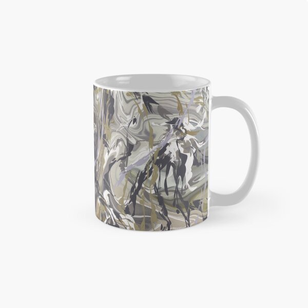 Item preview, Natural shades abstract vines and camouflage pattern designed and sold by Diane Hunter Art.