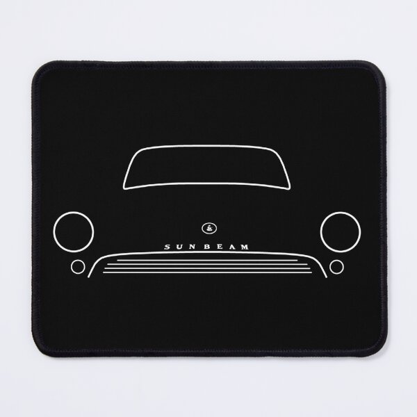 Item preview, Sunbeam Alpine Series I II III classic 1960s British car white minimal outline graphic designed and sold by soitwouldseem.