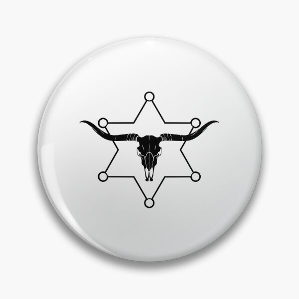 Item preview, Animall skull with sheriff star designed and sold by kocakashop.
