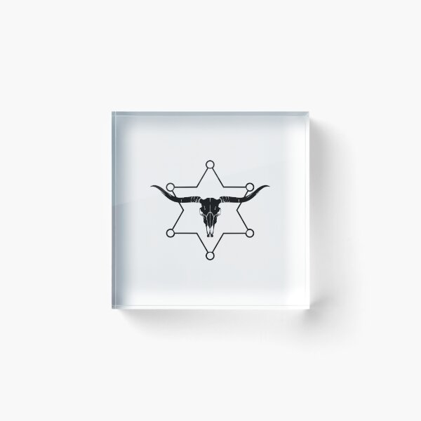 Item preview, Animall skull with sheriff star designed and sold by kocakashop.