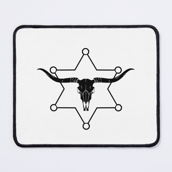 Item preview, Animall skull with sheriff star designed and sold by kocakashop.