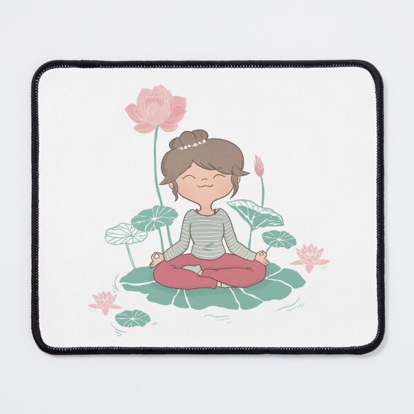 Item preview, Yoga Girl on Lotus designed and sold by Rita Cuppari.