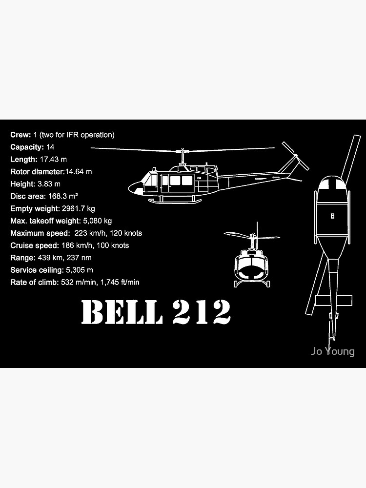 Bell 212 Helicopter Specs