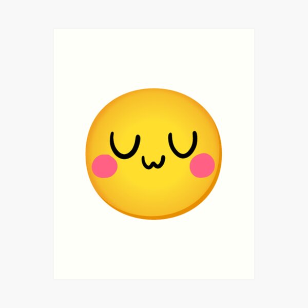 Uwu Emoji Face Art Prints for Sale | Redbubble