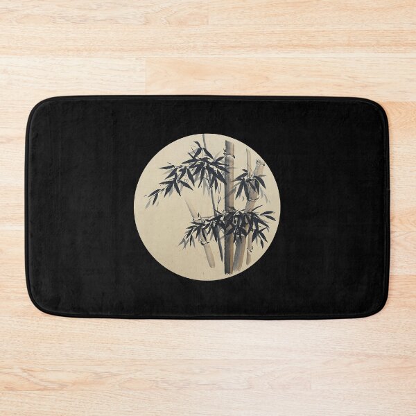 Item preview, Bamboo - black on gold - round  no Cally designed and sold by Birgit Moldenhauer.