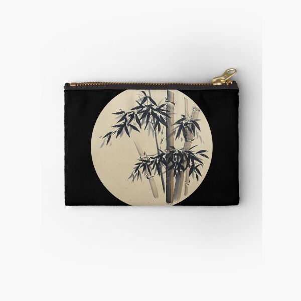 Item preview, Bamboo - black on gold - round  no Cally designed and sold by Birgit Moldenhauer.