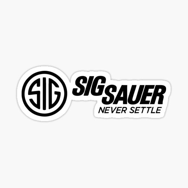 Original Sig Sauer Aufkleber When it counts Sticker Sportschiessen NEU 