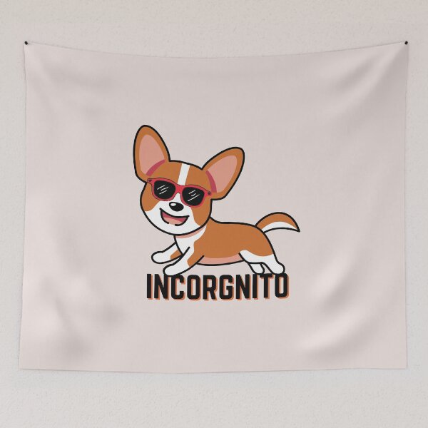 Item preview, Incorgnito - Incognito Funny Corgi Dog Pun designed and sold by Dip-Art.