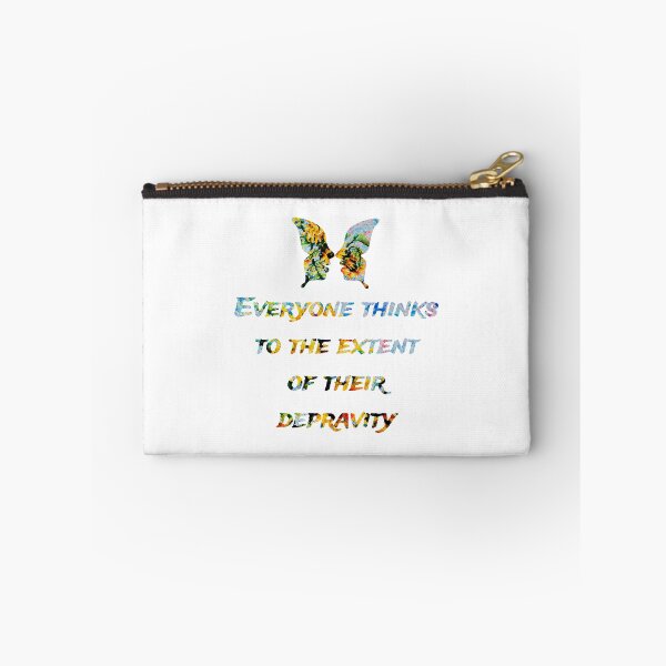 Item preview, Everyone thinks to the extent of their depravity., words with pattern by Marina Daniluka designed and sold by MariDaniArt.