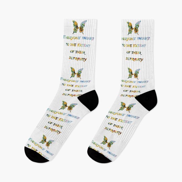Item preview, Everyone thinks to the extent of their depravity., words with pattern by Marina Daniluka designed and sold by MariDaniArt.