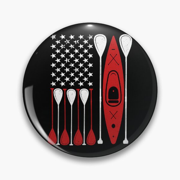Item preview, Kayak US Flag Tshirt designed and sold by SunsetGloww.