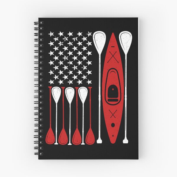 Item preview, Kayak US Flag Tshirt designed and sold by SunsetGloww.