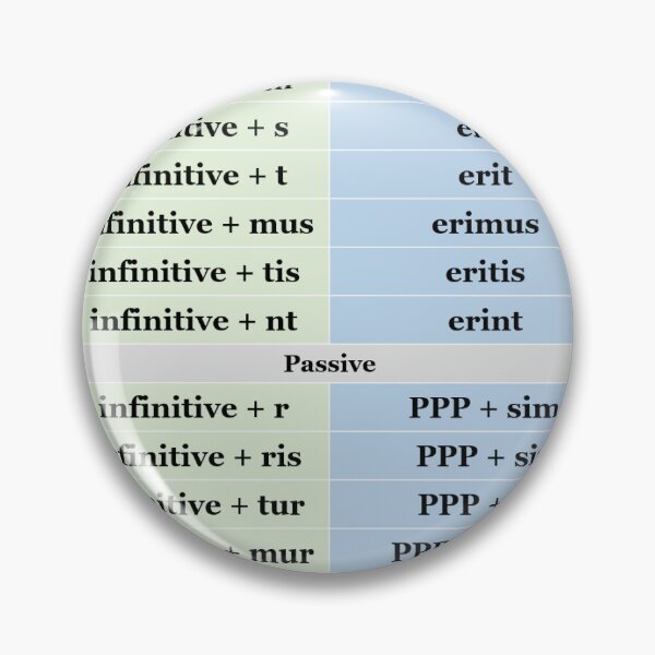 Item preview, Latin Subjunctive Verb Chart designed and sold by kjtoner09.