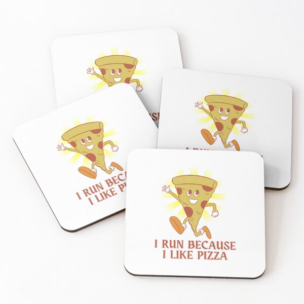 Item preview, I Run Because I Like Pizza designed and sold by BookOfE.