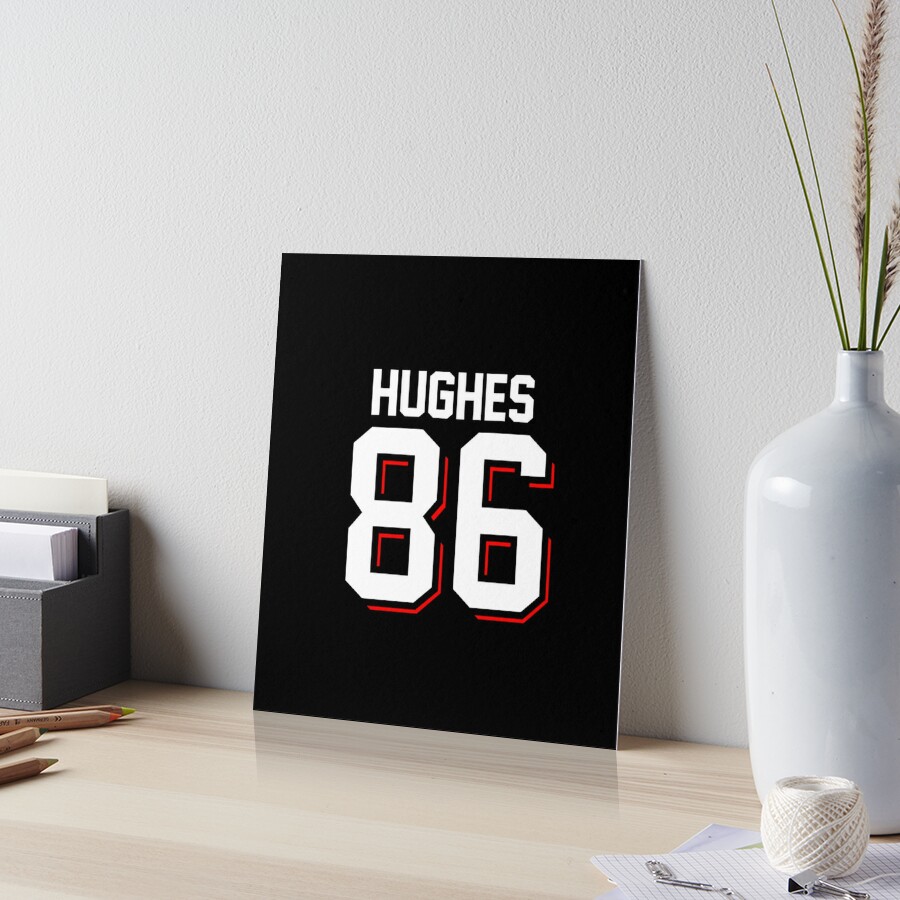 Jack Hughes Celebration Sticker Poster for Sale by yeseniaval