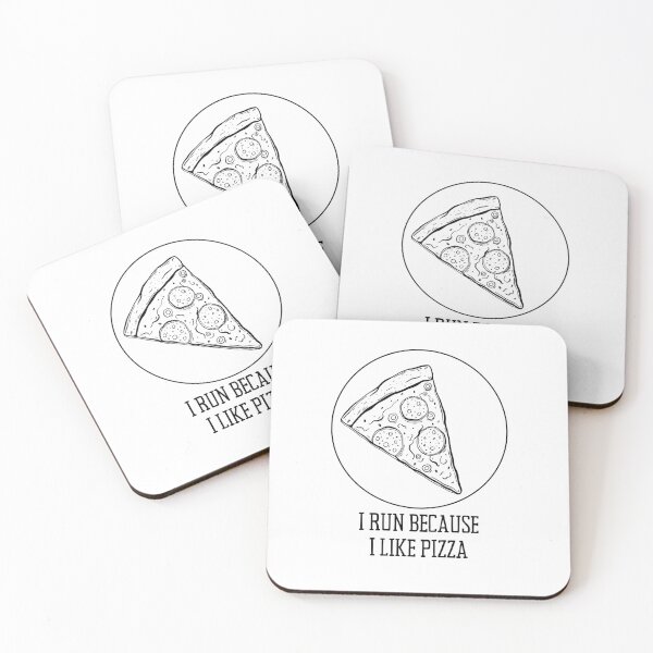 Item preview, I Run Because I Like Pizza designed and sold by BookOfE.