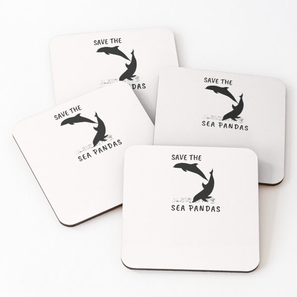 Item preview, Save The Sea Pandas Funny Whale Orca Dolphin Ocean life designed and sold by FRANI-ART.