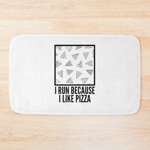 Item preview, I Run Because I Like Pizza designed and sold by BookOfE.