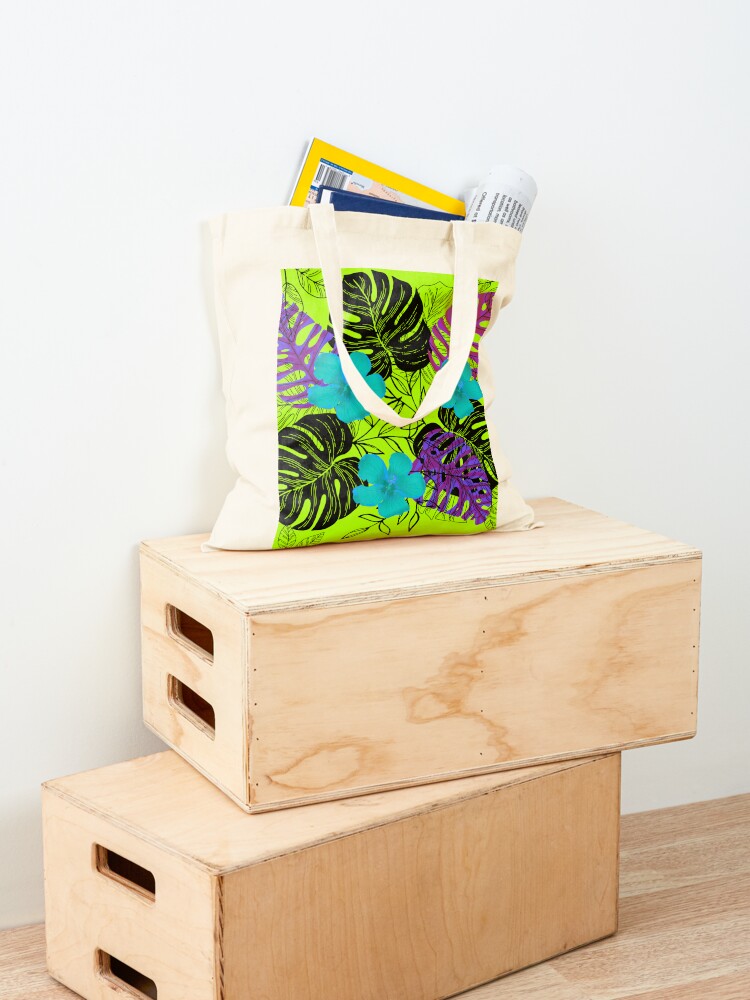 Lime Trellis Tote Bag by Margaret and Co Designs