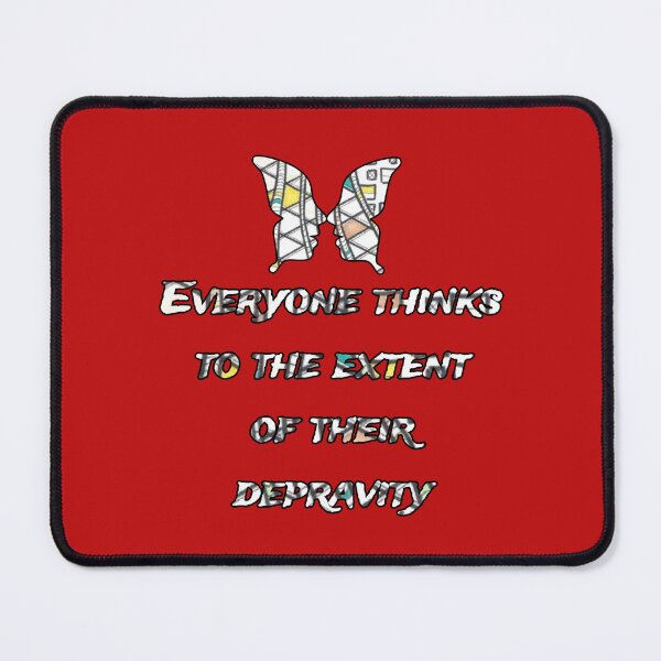 Item preview, Everyone thinks to the extent of their depravity., words with pattern by Marina Daniluka designed and sold by MariDaniArt.