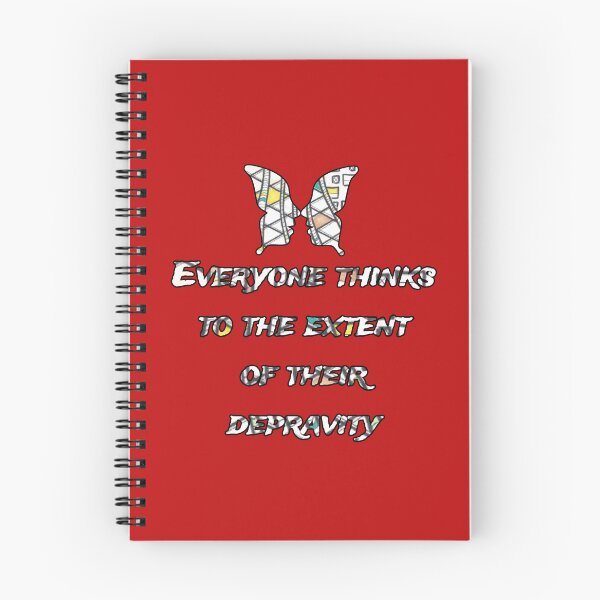 Item preview, Everyone thinks to the extent of their depravity., words with pattern by Marina Daniluka designed and sold by MariDaniArt.