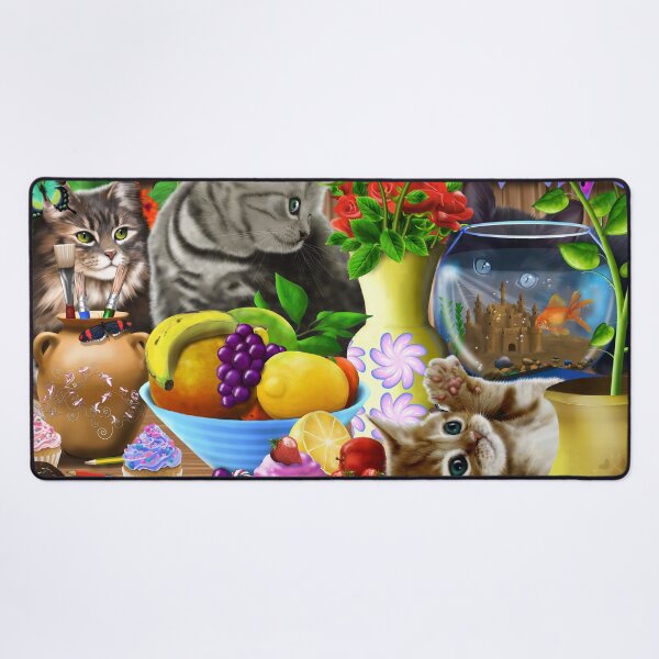 Item preview, Curious Kittens designed and sold by GeraldNewtonArt.