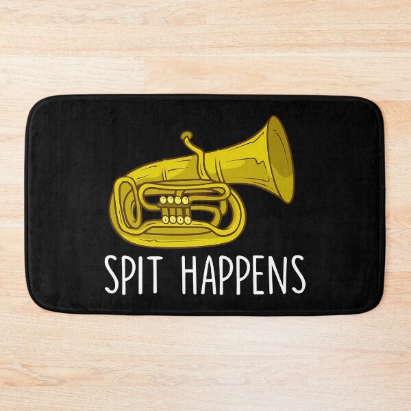Item preview, Spit Happens Funny Tuba Tshirt designed and sold by SunsetGloww.