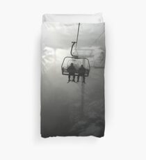 The snow is always better with a friend Duvet Cover