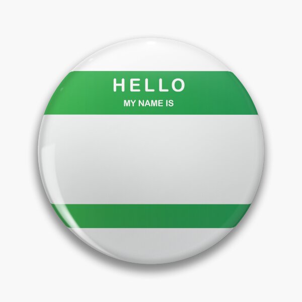 Item preview, Hello My Name Is Sticker Green designed and sold by DeliveryGeorge.