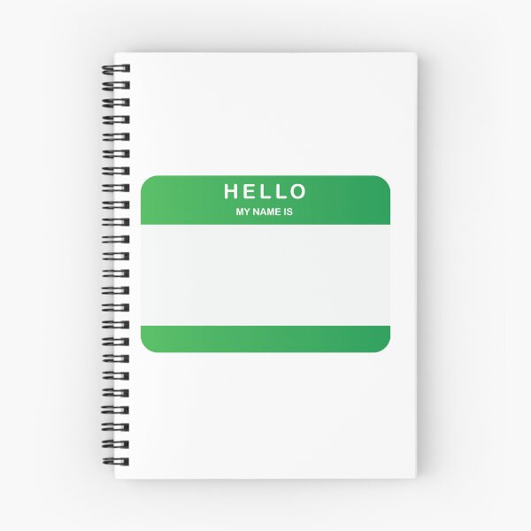 Item preview, Hello My Name Is Sticker Green designed and sold by DeliveryGeorge.