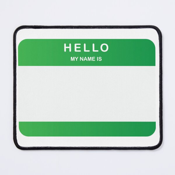 Item preview, Hello My Name Is Sticker Green designed and sold by DeliveryGeorge.