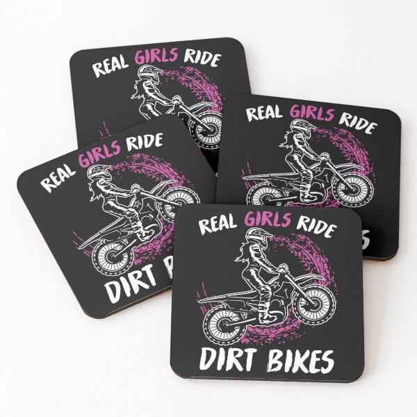 Item preview, Real Girls Ride Dirt Bikes designed and sold by SunsetGloww.