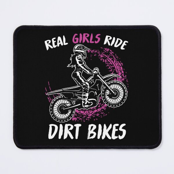 Item preview, Real Girls Ride Dirt Bikes designed and sold by SunsetGloww.