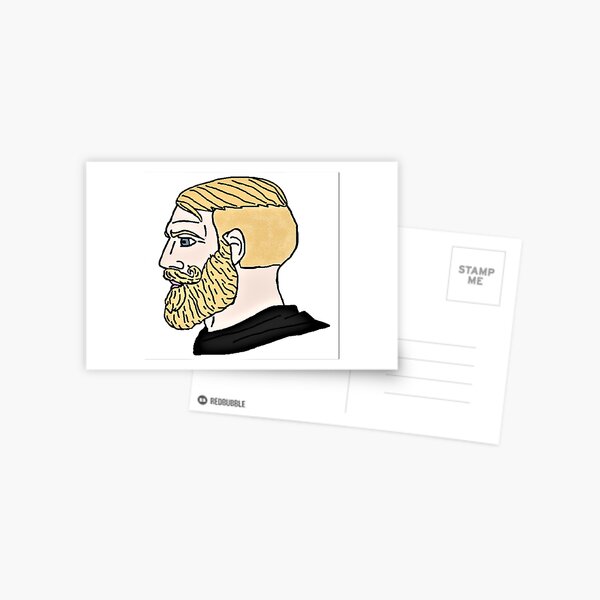 Chad Meme Face Magnet for Sale by EtherSales