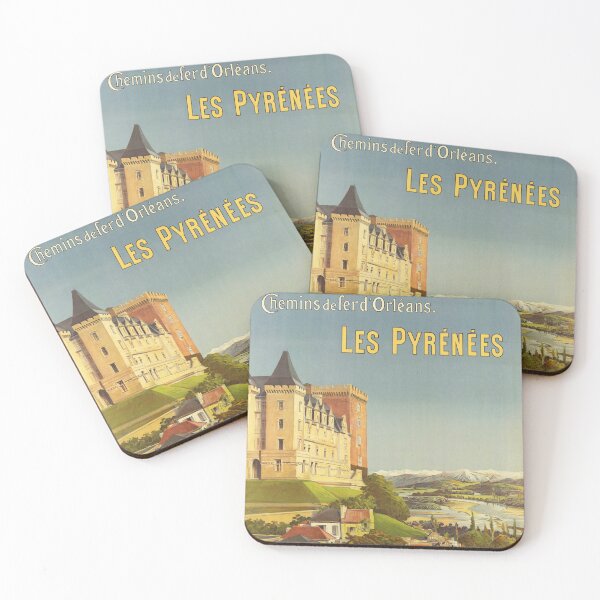 Item preview, Chemin De Fer LES PYRENEES French Railways Service Vintage France Travel Poster designed and sold by retroposters.