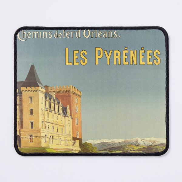 Item preview, Chemin De Fer LES PYRENEES French Railways Service Vintage France Travel Poster designed and sold by retroposters.