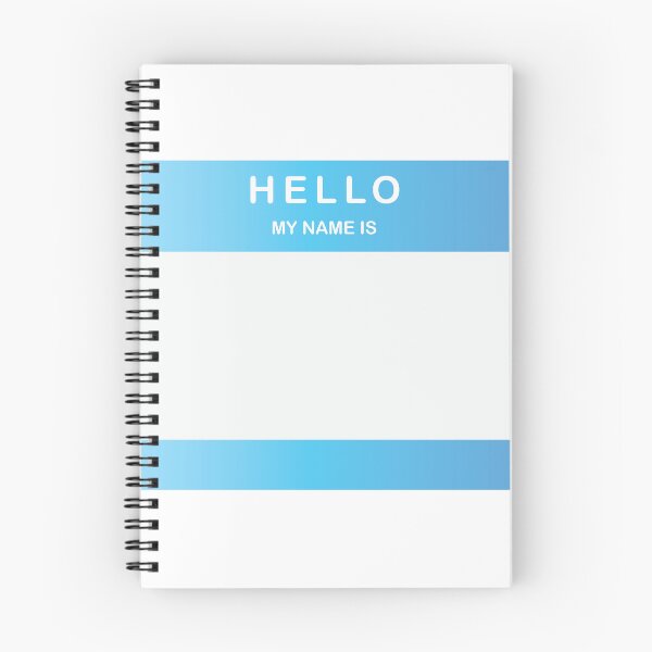 Item preview, Hello My Name Is Sticker Blue designed and sold by DeliveryGeorge.